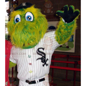 Costume da mascotte BIGGYMONKEY™ di coccodrillo verde tutto