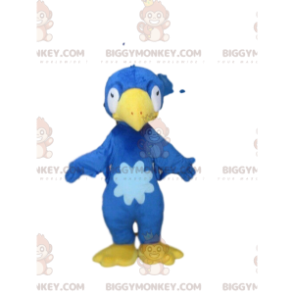 Blue and Yellow Bird BIGGYMONKEY™ Mascot Costume, Plush Baby Bird Costume - Bird mascot - BIGGYMONKEY_09402 - BiggyMonkey.com