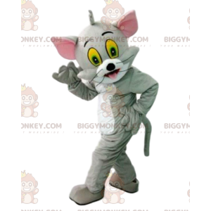 BIGGYMONKEY™ mascot costume of Tom the famous gray cat from the