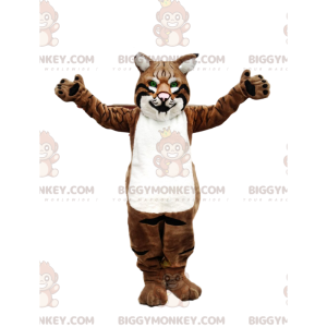 Puma BIGGYMONKEY™ mascot costume, cougar costume, feline fancy