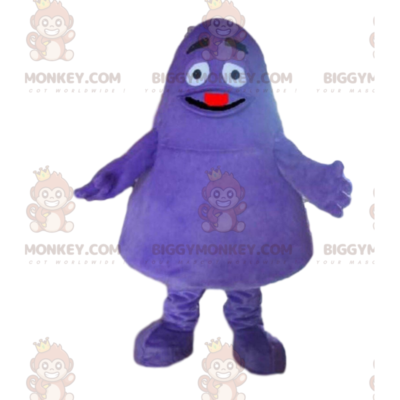 Lilla monster BIGGYMONKEY™ maskot kostume, lilla væsen kostume