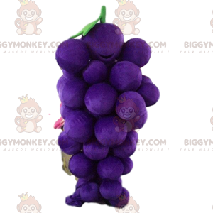 Riesige Weintraube BIGGYMONKEY™ Maskottchen-Kostüm, Obst-Kostüm