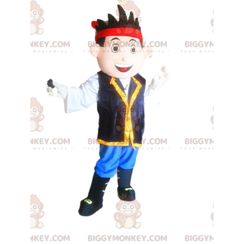 Pirate BIGGYMONKEY™ mascot costume, young boy costume - Pirate BIGGYMONKEY™ mascot costume, young boy costume -