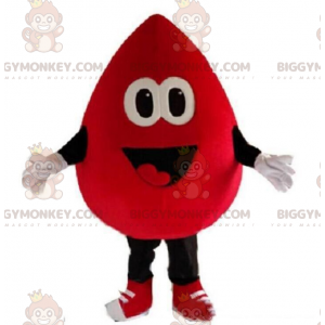 Giant blood drop BIGGYMONKEY™ mascot costume, blood donation