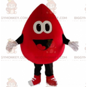 Giant blood drop BIGGYMONKEY™ mascot costume, blood donation