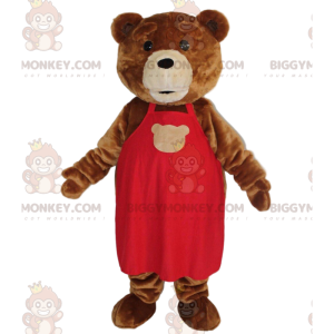 Brown Teddy Bear BIGGYMONKEY™ Mascot Costume, Plush Toy Costume