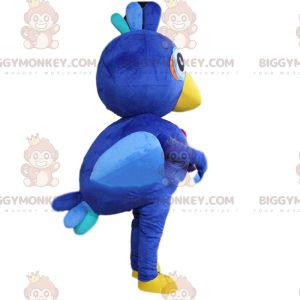 Giant Blue Bird BIGGYMONKEY™ Mascot Costume, Colorful Bird