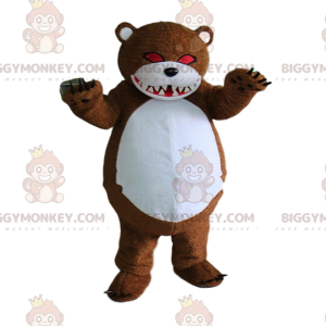 Zombie Teddy BIGGYMONKEY™ Mascot Costume, Spooky Bear