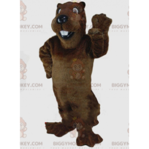 Kostým maskota hnědého bobra BIGGYMONKEY™, kostým hlodavce, obří bobr - Lesní zvířata - BIGGYMONKEY_09433 - BiggyMonkey.com