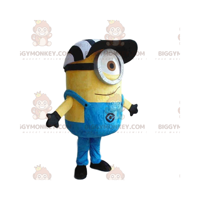 BIGGYMONKEY™ maskotdräkt av Stuart, berömda Minions i "Despicable Me" - Maskoter kända människor - BiggyMonkey.com