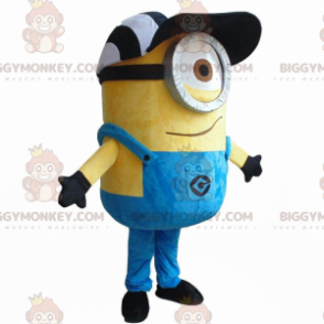 BIGGYMONKEY™ maskotdräkt av Stuart, berömda Minions i "Despicable Me" - Maskoter kända människor - BiggyMonkey.com
