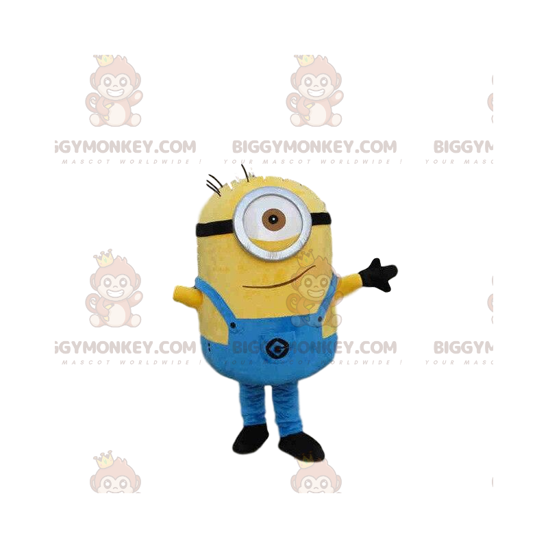 BIGGYMONKEY™ maskotdräkt av Carl, känd Minion från Minions - Maskoter kända människor - BIGGYMONKEY_09444 - BiggyMonkey.com