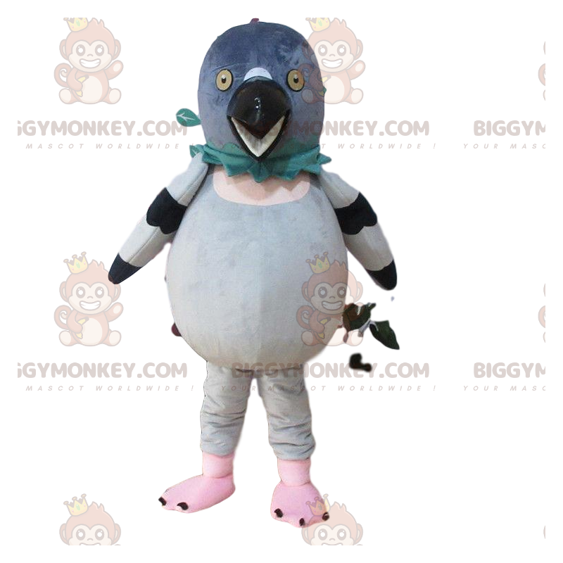 Traje de mascota BIGGYMONKEY™ paloma blanca y gris, traje de Traje de mascota BIGGYMONKEY™ paloma blanca y gris, traje de