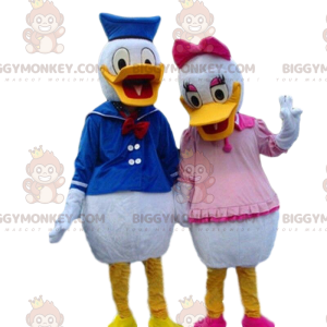 BIGGYMONKEY™s mascot of Donald and Daisy, famous Disney duck