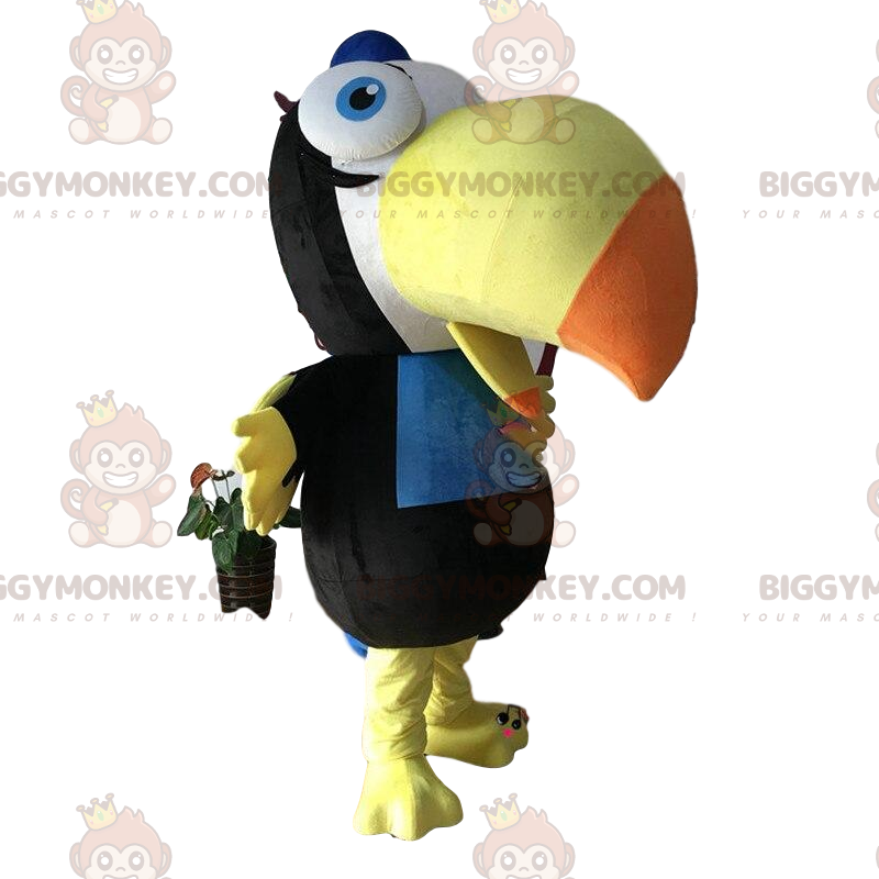 Disfraz de mascota tucán gigante BIGGYMONKEY™, disfraz de loro Disfraz de mascota tucán gigante BIGGYMONKEY™, disfraz de loro
