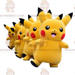 BIGGYMONKEY™ mascot costume of Pikachu, the famous yellow