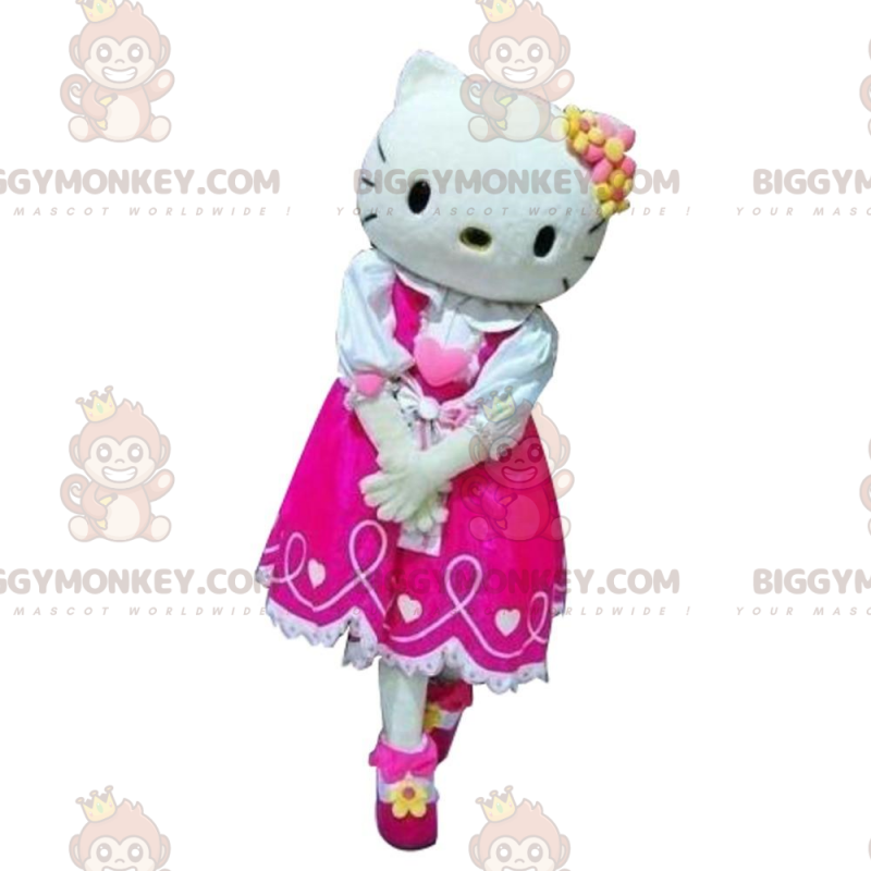 Στολή μασκότ Hello Kitty Famous Cartoon Cat BIGGYMONKEY™ - Μασκότ διάσημων χαρακτήρων - BIGGYMONKEY_09455 - BiggyMonkey.com