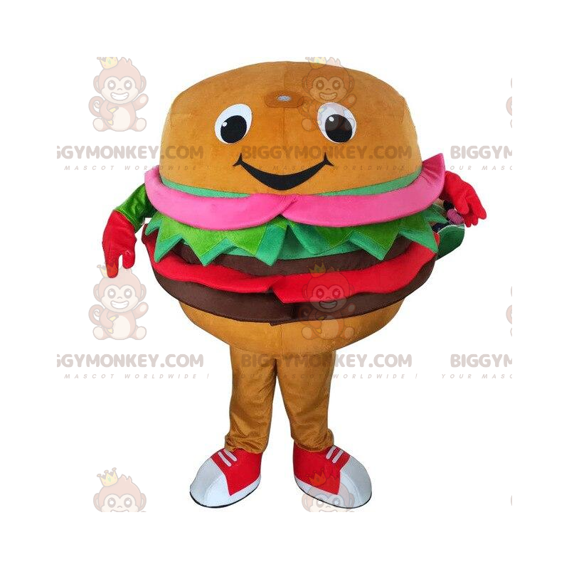 Burger BIGGYMONKEY™ mascottekostuum, fastfoodkostuum Burger BIGGYMONKEY™ mascottekostuum, fastfoodkostuum