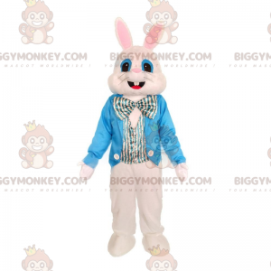Stylish Bunny BIGGYMONKEY™ Mascot Costume, Big Easter Bunny