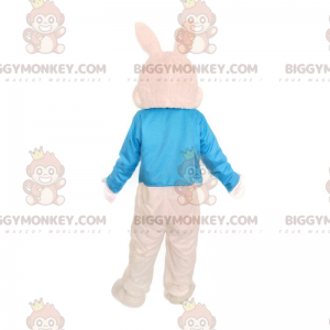 Stijlvol konijn BIGGYMONKEY™ mascottekostuum, groot