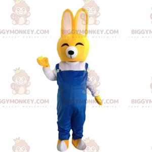 Yellow Rabbit BIGGYMONKEY™ Mascot Costume, Laughing Yellow
