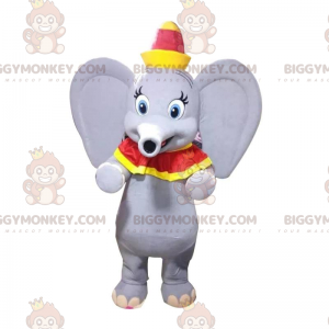 Disfraz de mascota BIGGYMONKEY™ de Dumbo, el famoso elefante de