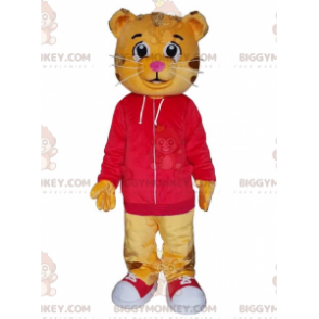 Costume de mascotte BIGGYMONKEY™ de Dany, le petit tigre orange