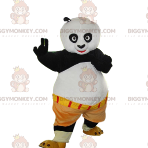 BIGGYMONKEY™ mascot costume of Po Ping, the famous panda in