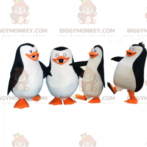 4 BIGGYMONKEY™s Madagascar Penguins Mascot Cartoon Costumes -