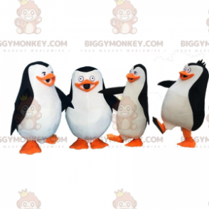4 disfraces de dibujos animados de la mascota de los pingüinos de Madagascar de BIGGYMONKEY™s - BiggyMonkey.com