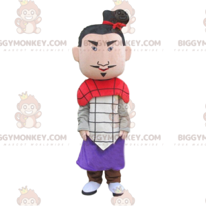 BIGGYMONKEY™ mascot costume of samurai, soldier, emperor