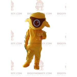 Yellow Character BIGGYMONKEY™ Mascot Costume, Cyclops Costume -