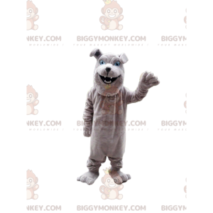 Gray bulldog BIGGYMONKEY™ mascot costume, purebred dog costume