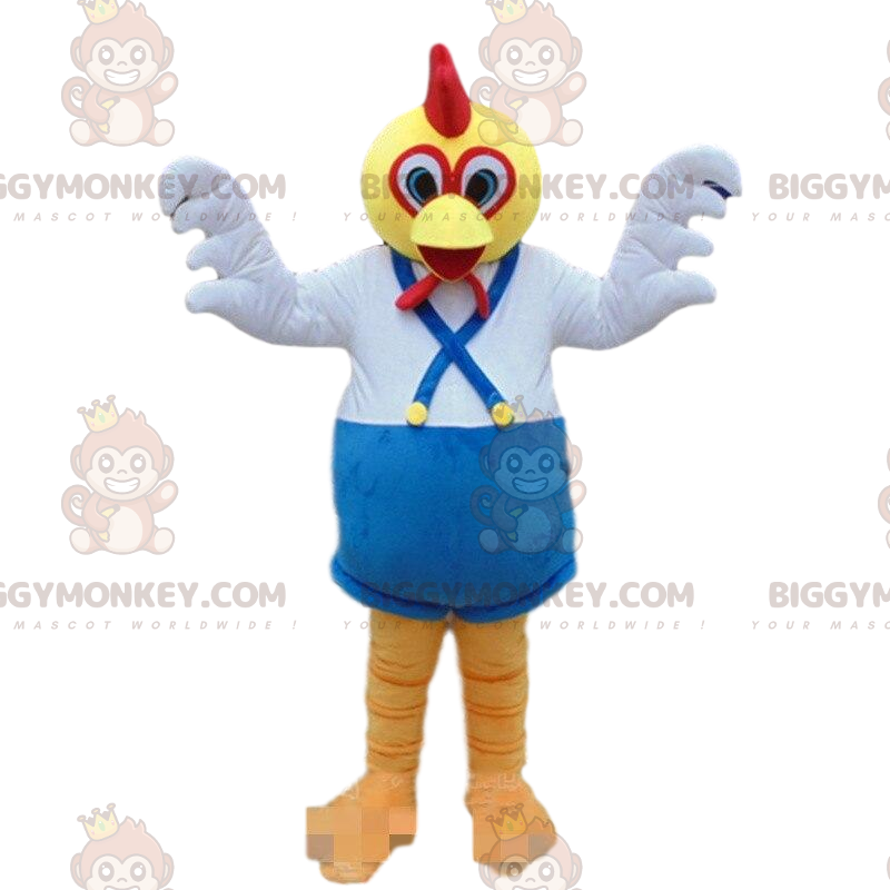 Costume de mascotte BIGGYMONKEY™ de coq, de poulet, costume Costume de mascotte BIGGYMONKEY™ de coq, de poulet, costume