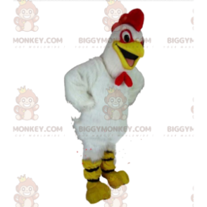 Κότα με μασκότ BIGGYMONKEY™, λευκός κόκορας, στολή κοτόπουλου - Μασκότ Κοτόπουλα - Πετεινές - Κοτόπουλα - BiggyMonkey.com