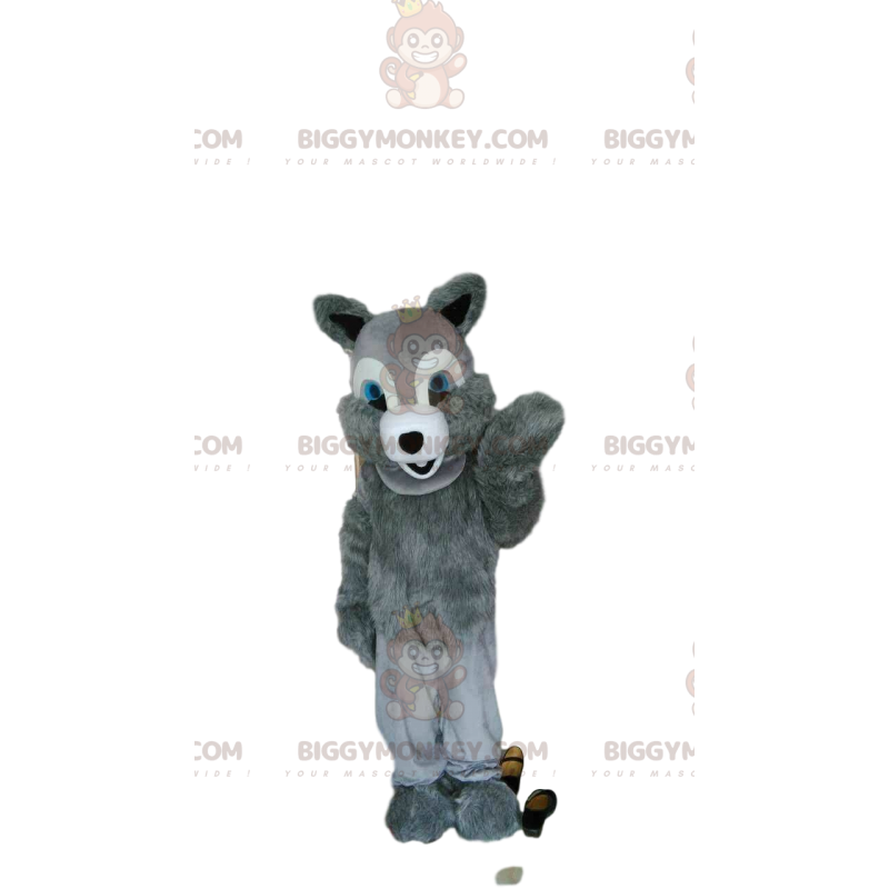 Kostium maskotki BIGGYMONKEY™ szaro-biała wiewiórka, kostium
