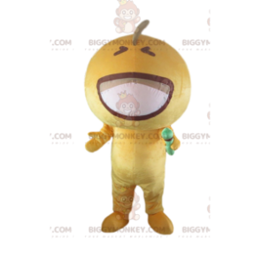 Στολή μασκότ Micro Yellow Glove BIGGYMONKEY™, Κίτρινο κοστούμι