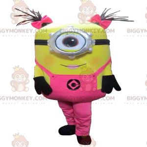 Disfraz de mascota Minions BIGGYMONKEY™ vestido de rosa de la