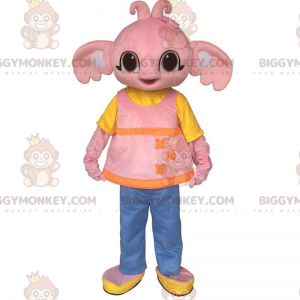 BIGGYMONKEY™ Mascot Costume of Sula the Pink Elephant Friend of