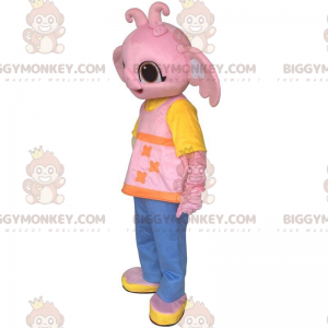 BIGGYMONKEY™ Mascot Costume of Sula the Pink Elephant Friend of