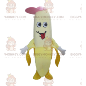 Kostým maskota Banana BIGGYMONKEY™ s čepicí, kostým obřího