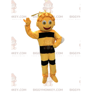 Maya de beroemde Cartoon Bee BIGGYMONKEY™ mascottekostuum -