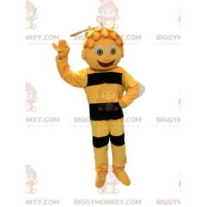 Maya den berömda tecknade biet BIGGYMONKEY™ maskotdräkt -