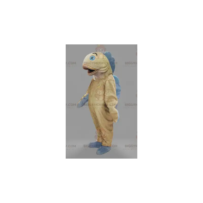 Beige og blå fisk BIGGYMONKEY™ maskotkostume - Biggymonkey.com Beige og blå fisk BIGGYMONKEY™ maskotkostume - Biggymonkey.com