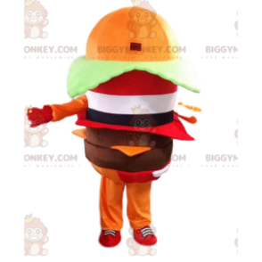 Disfraz de mascota hamburguesa naranja BIGGYMONKEY™, disfraz de
