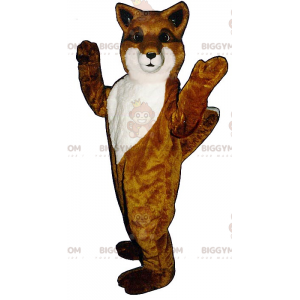 Costume de mascotte BIGGYMONKEY™ de renard orange et blanc -