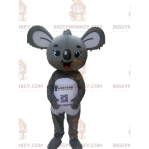 Στολή μασκότ BIGGYMONKEY™ από γκρι και λευκό κοάλα, στολή Αυστραλίας - Μασκότ κοάλα - BIGGYMONKEY_09536 - BiggyMonkey.com
