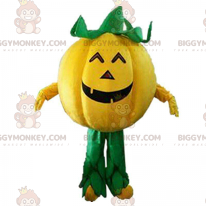 Costume de mascotte BIGGYMONKEY™ de citrouille d'Halloween