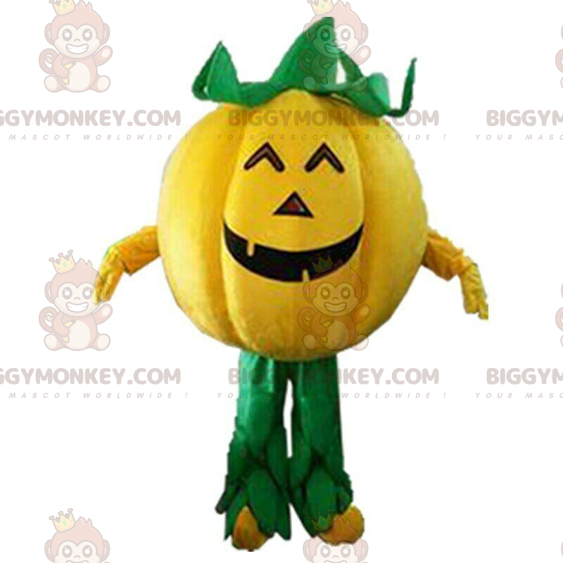 Abóbora gigante de Halloween BIGGYMONKEY™ fantasia de mascote Abóbora gigante de Halloween BIGGYMONKEY™ fantasia de mascote