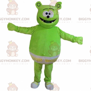 Green monster BIGGYMONKEY™ mascot costume with briefs, green